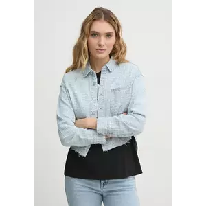 Dkny camasa din bumbac femei, cu guler clasic, regular, DJ5W2123 imagine