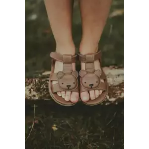Donsje sandale din piele pentru copii Dhalo Sandals Bear culoarea maro, 2027701 imagine