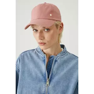 Medicine șapcă de in culoarea roz, neted imagine