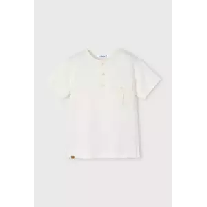 Mayoral tricou de bumbac pentru copii culoarea bej, neted, 3033 imagine