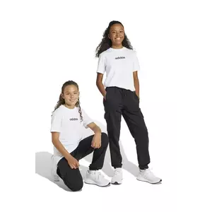 adidas pantaloni de trening pentru copii culoarea negru, neted, JC9762 imagine