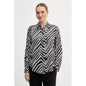 Marc Aurel camasa femei, culoarea negru, cu guler clasic, relaxed, 6278-1000-24781 imagine