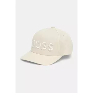 BOSS șapcă de baseball din bumbac culoarea negru, cu imprimeu, 50536482 imagine