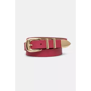 Answear Lab curea de piele femei, culoarea roz imagine