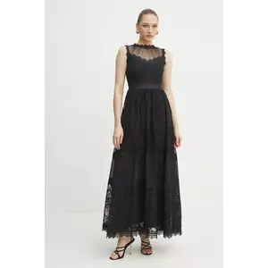 ERMANNO Firenze rochie culoarea negru, maxi, evazată, 56TQ041ER0 imagine