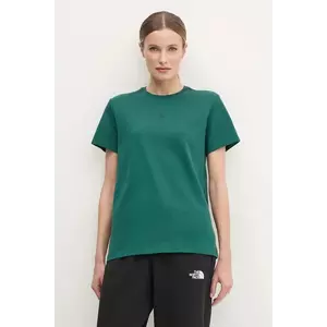 The North Face tricou din bumbac Relaxed femei, culoarea verde, NF0A8C386GI1 imagine