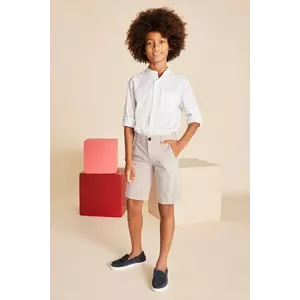 Mayoral pantaloni scurti copii bermudy chino basic culoarea bej, 242 imagine