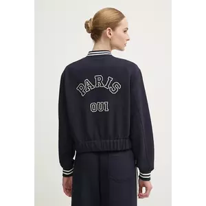 OUI bluza femei, culoarea albastru marin, cu imprimeu, 91792 imagine