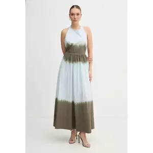 Dkny rochie din bumbac maxi, evazată, DJ5D9063 imagine