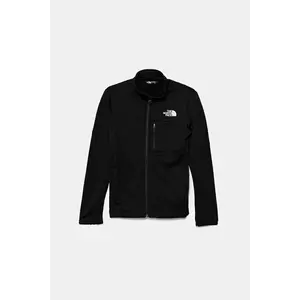 The North Face bluza copii TEEN HIKE MIDLAYER FZ culoarea negru, neted, NF0A8AY5JK31 imagine