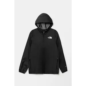 The North Face geaca copii TEEN ZIPLINE RAIN JACKET culoarea negru, NF0A8B7ZJK31 imagine