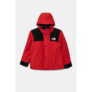 The North Face geaca copii TEEN DRYVENT MONO MOUNTAIN JACKET culoarea rosu, NF0A8BND6821 imagine