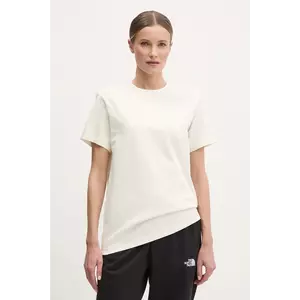 The North Face tricou din bumbac Relaxed femei, culoarea bej, NF0A8C38QLI1 imagine