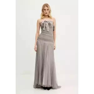 Aniye By rochie culoarea gri, maxi, evazată, 185667 imagine