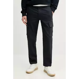 BOSS Orange pantaloni barbati, culoarea albastru marin, cu fason cargo, 50536882 imagine