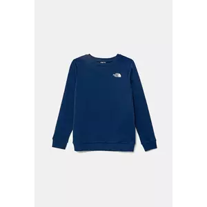The North Face bluza copii TEEN SIMPLE DOME CREW culoarea albastru marin, neted, NF0A8AXYD1R1 imagine
