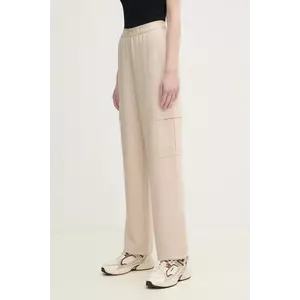 Marc Aurel pantaloni femei, culoarea bej, drept, high waist, 1828-2001-93404 imagine