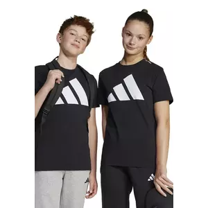 adidas tricou de bumbac pentru copii culoarea negru, cu imprimeu, JC9660 imagine