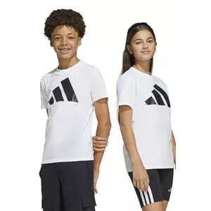 adidas tricou de bumbac pentru copii culoarea alb, cu imprimeu, JC9659 imagine