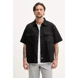 Dickies camasa barbati, culoarea negru, cu guler clasic, relaxed, DK0A4Z7QBLK1 imagine