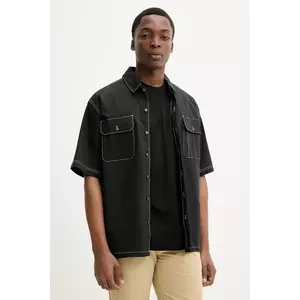 Dickies camasa barbati, culoarea negru, cu guler clasic, regular, DK0A4Z7RBLK1 imagine
