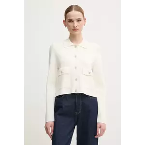 OUI cardigan femei, culoarea bej, light, 92056 imagine