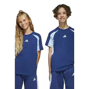 adidas tricou de bumbac pentru copii culoarea albastru marin, modelator, JD0060 imagine