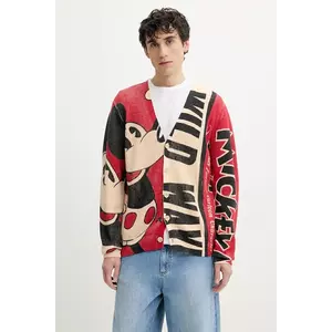 Desigual cardigan WILD barbati, culoarea bej, 25SMJF07 imagine