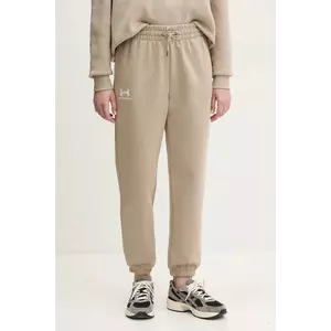 Under Armour pantaloni de trening culoarea verde, neted imagine