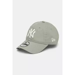 New Era șapcă de baseball din bumbac culoarea verde, neted, 60595475 imagine