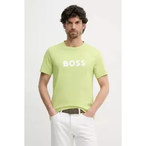 BOSS tricou de plajă culoarea verde, modelator imagine