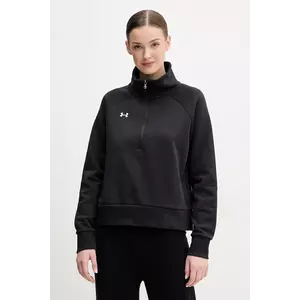 Under Armour bluza femei, culoarea negru, neted imagine