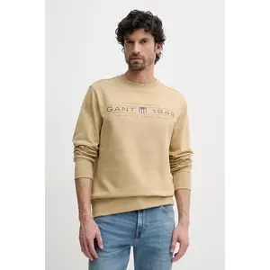 Gant bluza barbati, culoarea verde, cu imprimeu, 2044016 imagine