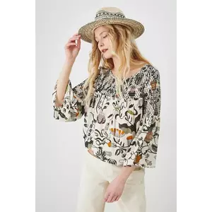 Medicine bluza femei, culoarea bej, modelator imagine