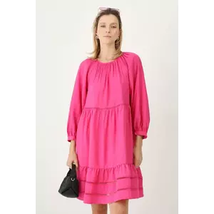 Medicine rochie culoarea roz, mini, oversize imagine