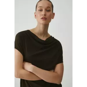 Medicine tricou femei, culoarea maro imagine