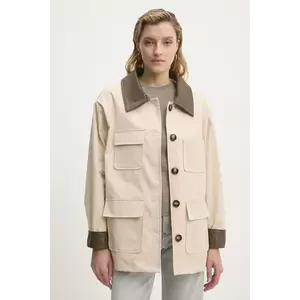 Answear Lab geaca culoarea bej, de tranzitie imagine