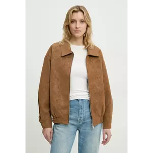 Answear Lab geaca culoarea maro, de tranzitie imagine