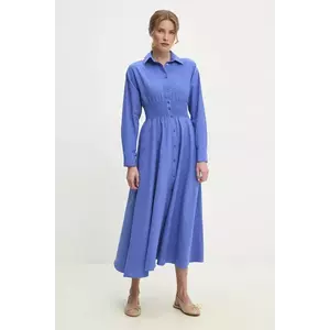 Answear Lab rochie culoarea bleumarin, maxi, evazată imagine