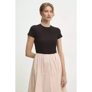 Answear Lab tricou femei, culoarea maro imagine