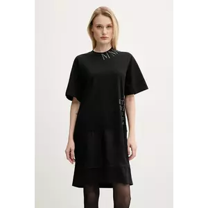 MM6 Maison Margiela rochie culoarea negru, mini, dreaptă, S52DA0058.M20050 imagine
