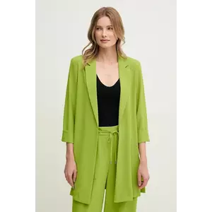 Joseph Ribkoff sacou culoarea verde, desfacut, neted, 232275S25 imagine
