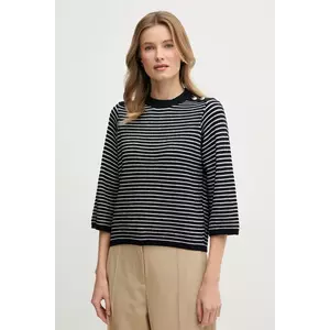 Barbour pulover de bumbac Macy femei, culoarea albastru marin, light, LKN1498NY99 imagine