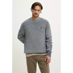 Tommy Jeans pulover de bumbac barbati, culoarea albastru marin, light, DM0DM20923 imagine