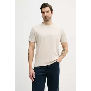 Paul&Shark tricou din bumbac barbati, culoarea bej, neted, 25411047 imagine