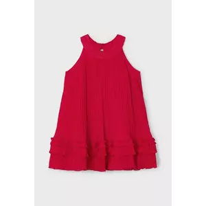 Mayoral rochie fete culoarea rosu, mini, evazată, 3915 imagine