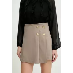 Answear Lab fustă culoarea bej, mini, drept imagine
