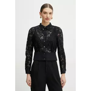 Morgan camasa CEGIL femei, culoarea albastru marin, cu guler clasic, regular, CEGIL imagine