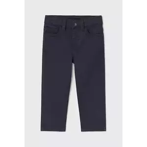 Mayoral pantaloni copii slim fit basic culoarea albastru marin, neted, 506 imagine