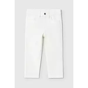 Mayoral pantaloni copii slim fit basic culoarea alb, neted, 506 imagine